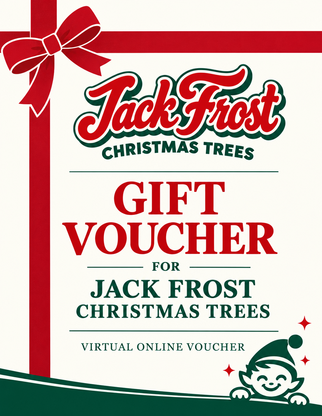 Jack Frost Christmas Trees gift voucher